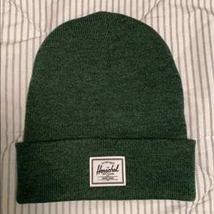 Herschel green beanie